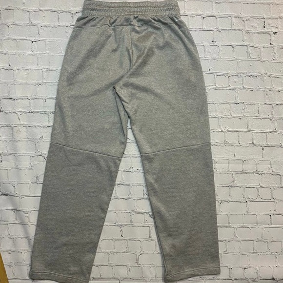 Adidas Pants Mens Medium Gray Athletic Sweat Pants streetwear climawarm Gym - Picture 3 of 8